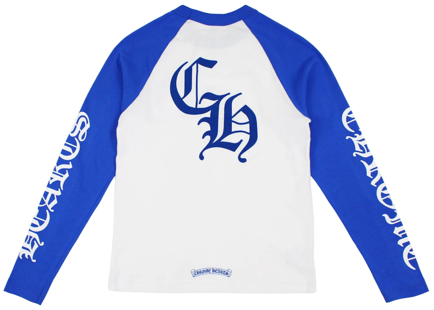 Chrome Hearts CH Baseball Shirt White/Blue -1