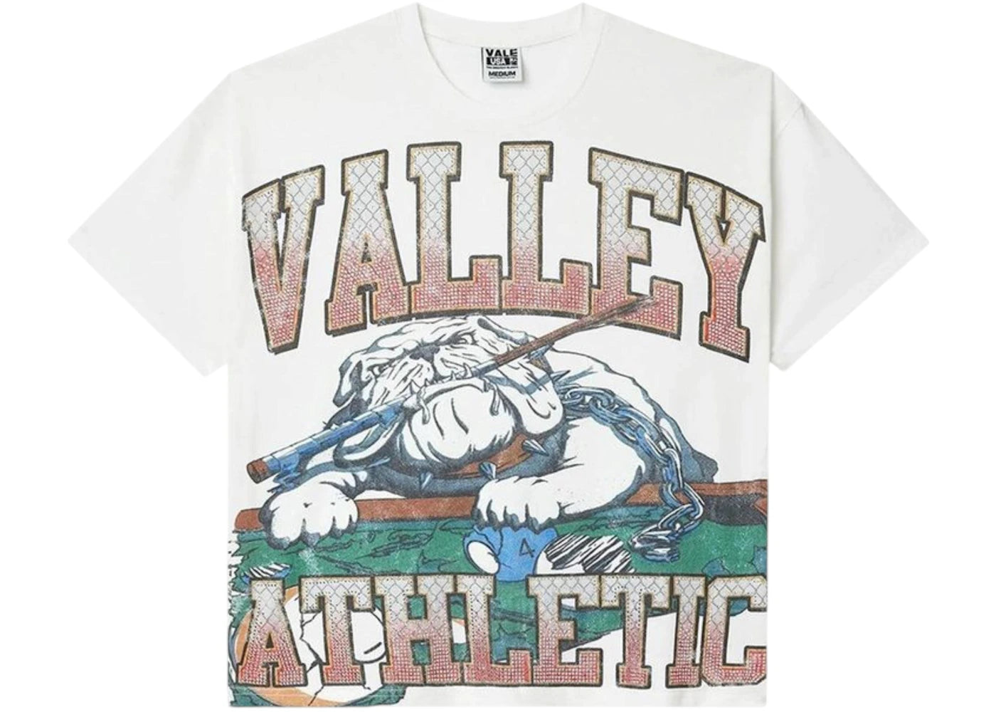 Vale Forever Polo Bling T-shirt White -1