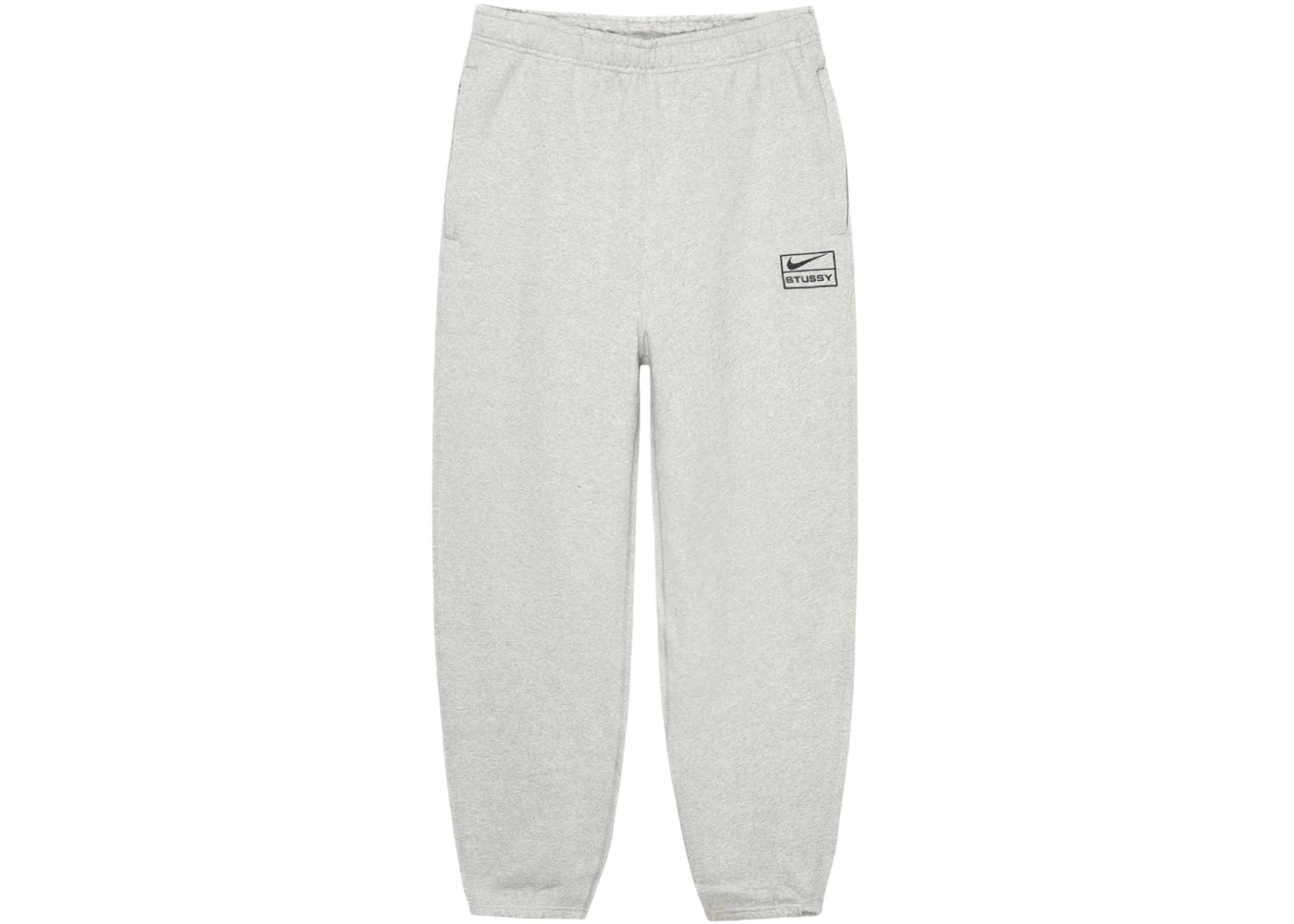 Stussy x Nike Fleece Pant (FW25) Grey Heather -1