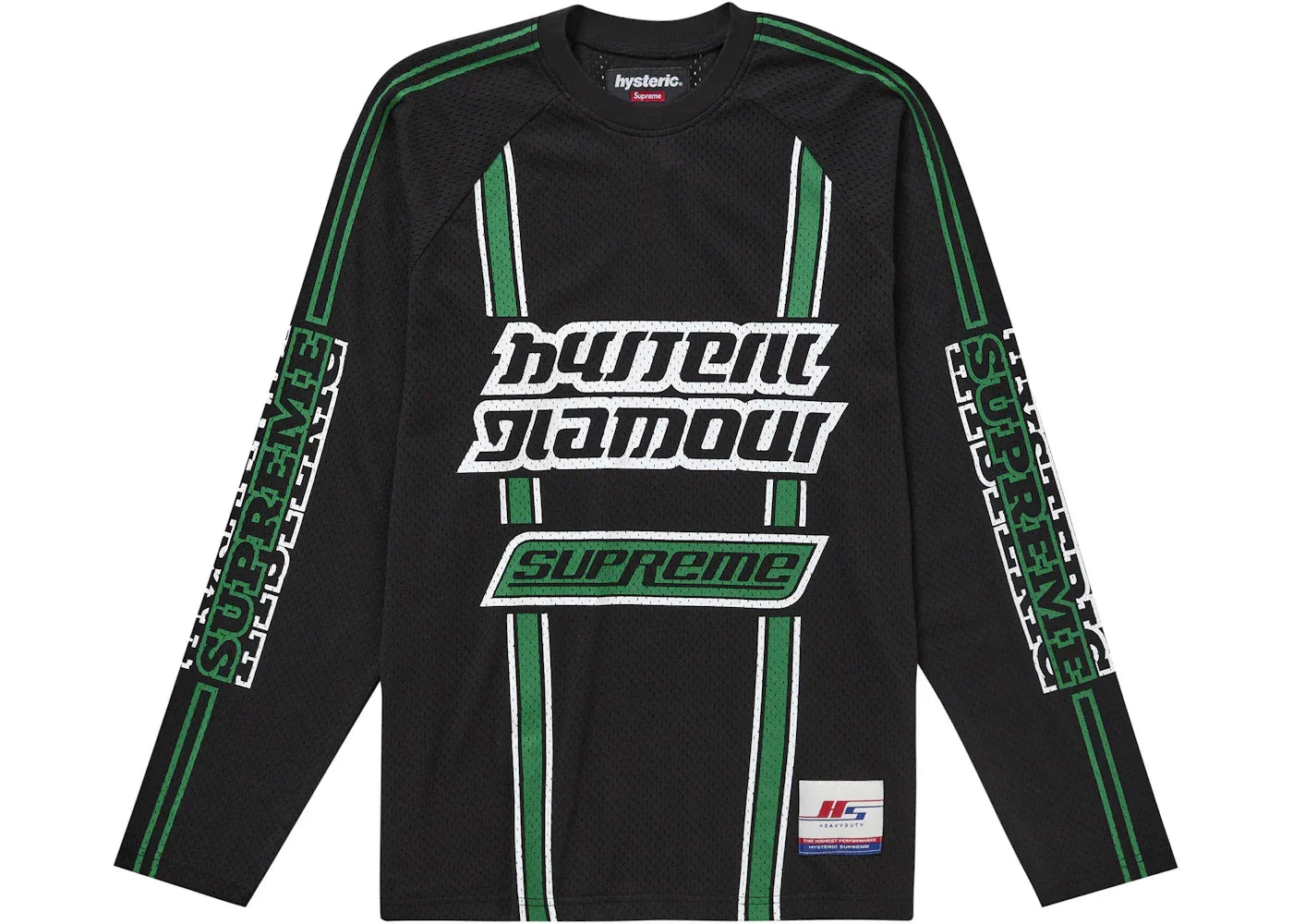 Supreme Hysteric Glamour Mesh L/S Top Black -1