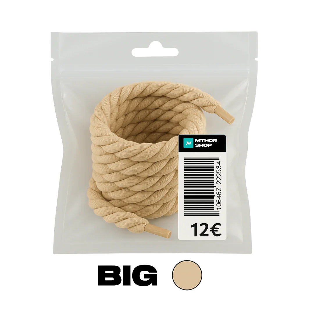 Lacets Cordes Big Beige