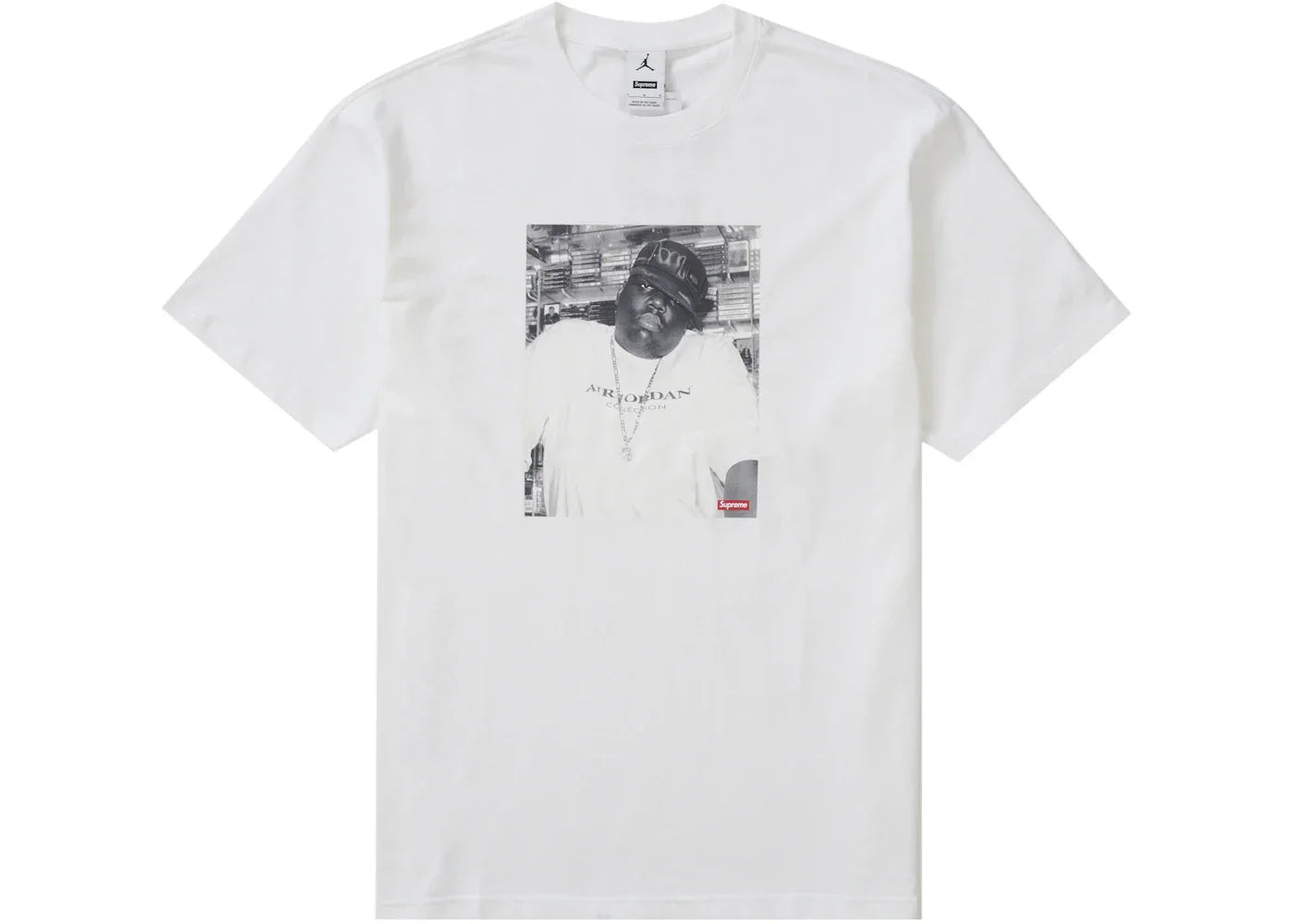 Supreme Jordan Biggie S S Top White -1