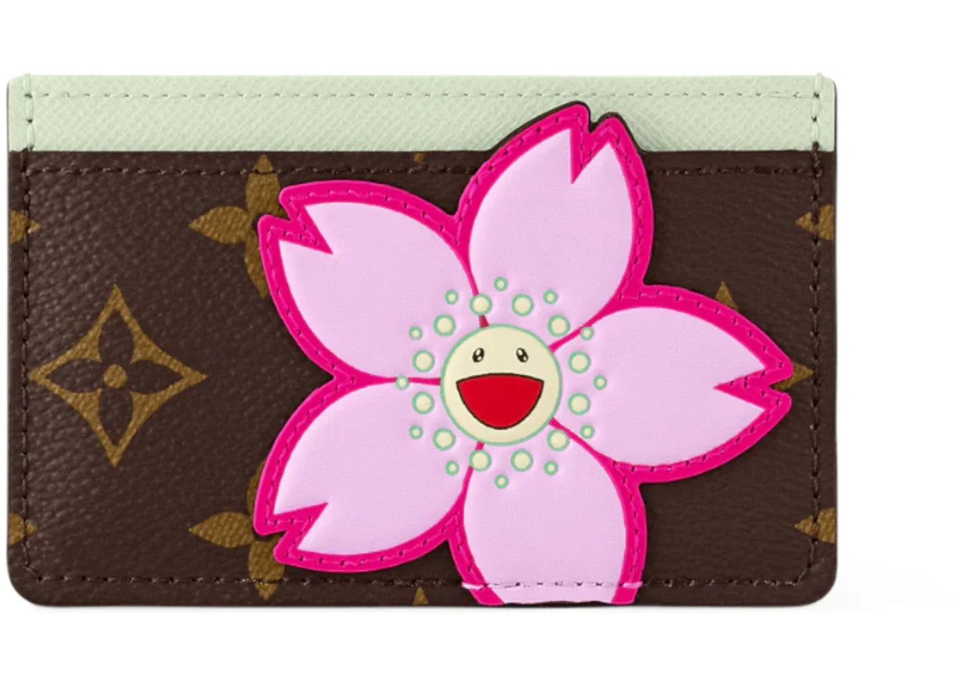 Louis Vuitton x Takashi Murakami Card Holder Sakura Brown