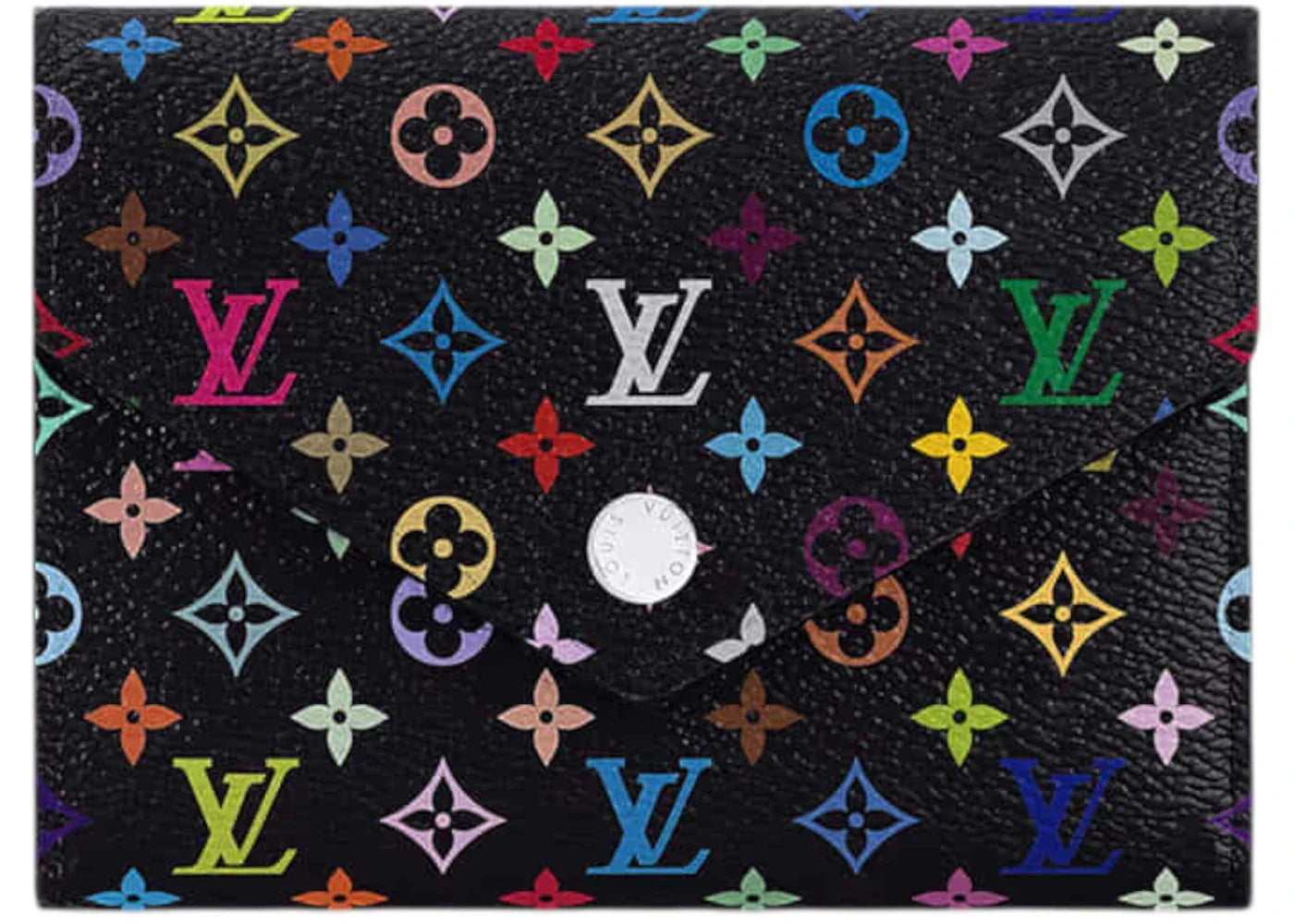 Louis Vuitton x Takashi Murakami Victorine Wallet Black Multicolored