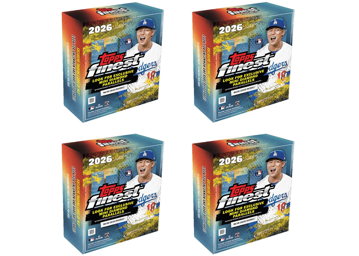 2026 Topps Finest Baseball Mega Box 4x Lot -1