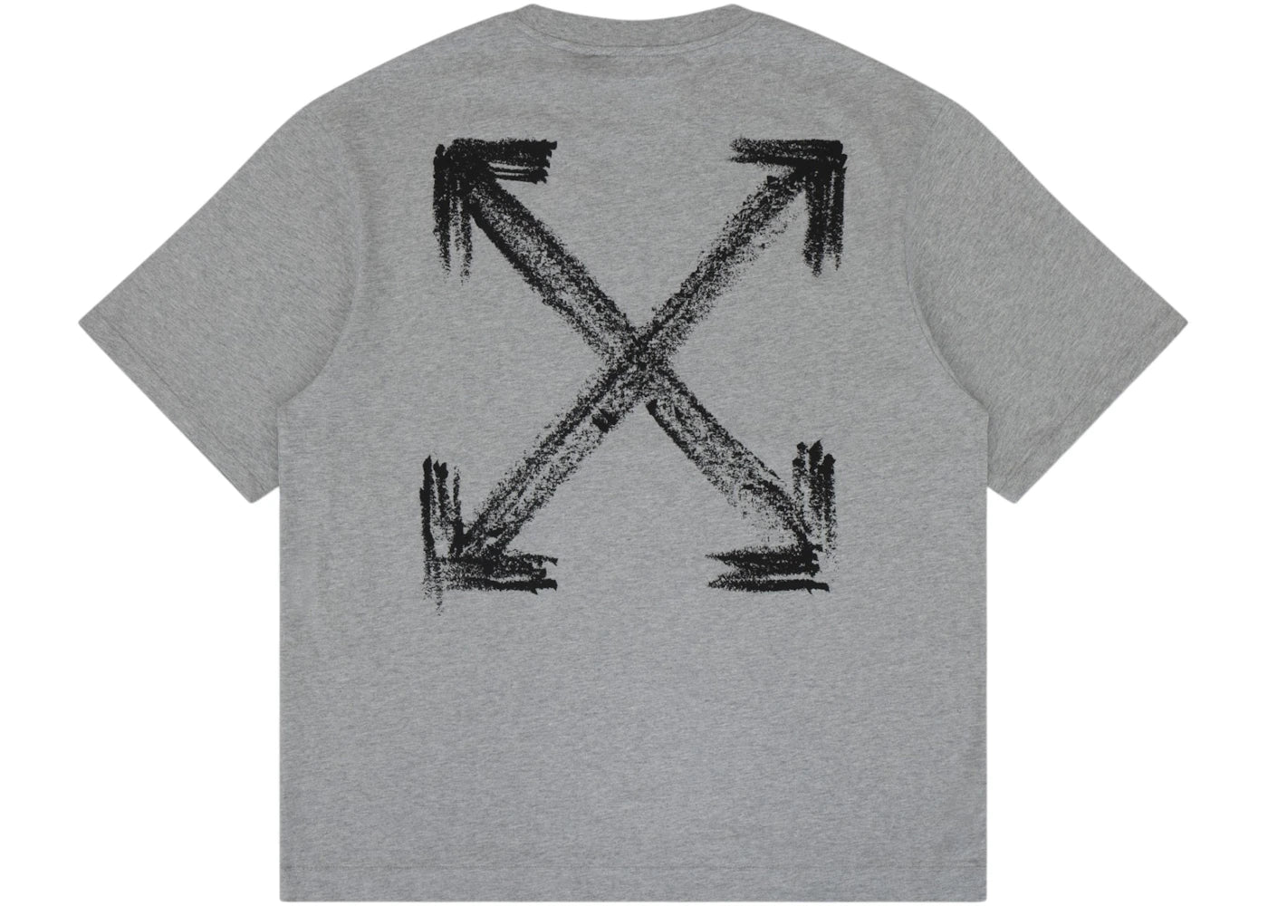 OFF-WHITE Chalk Arrow Skate Fit Tee Heather Grey -1
