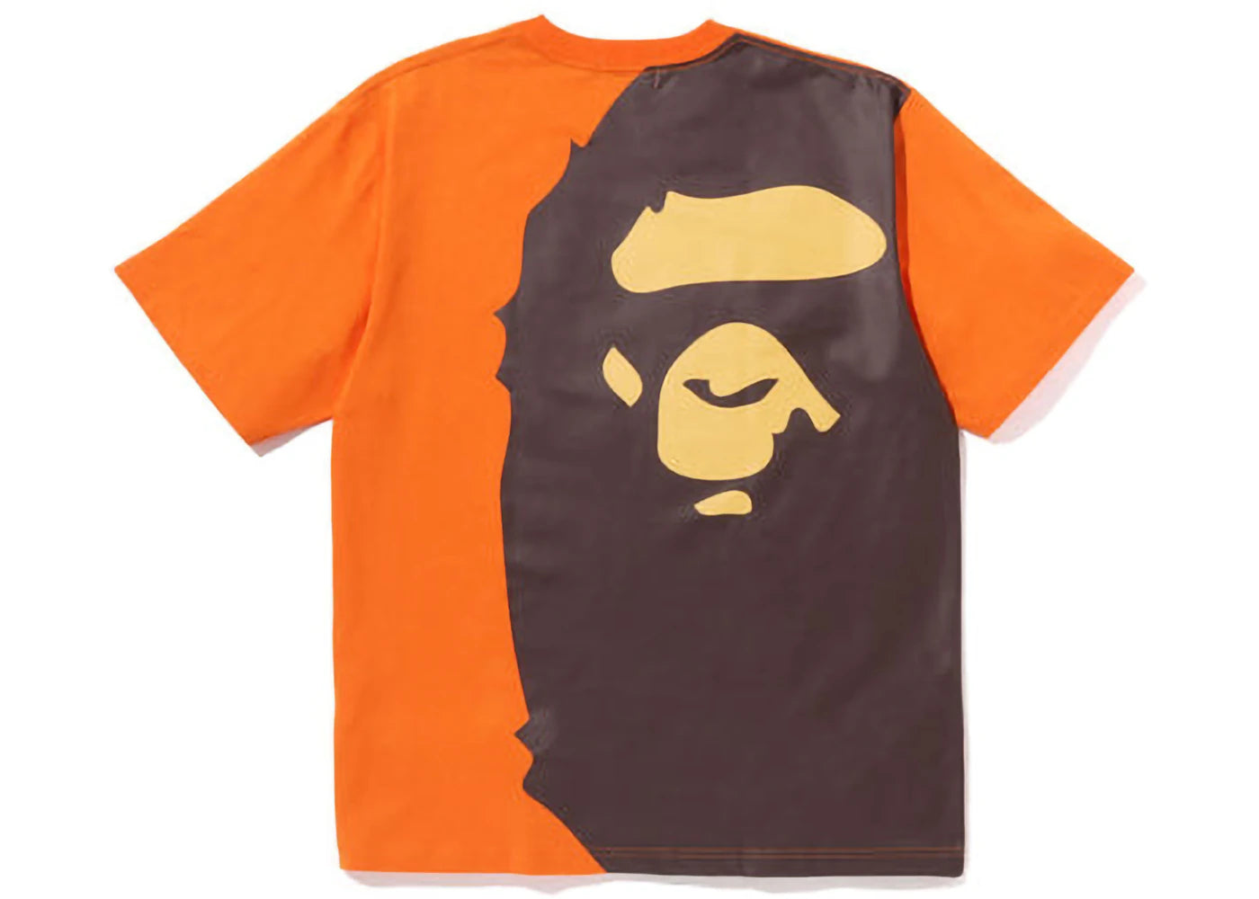 BAPE Giant Ape Head Relaxed Fit Tee Orange -1