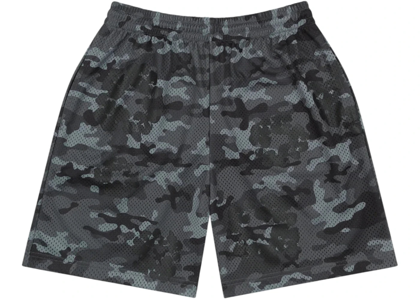Denim Tears Camo Cotton Wreath Mesh Shorts Black -1