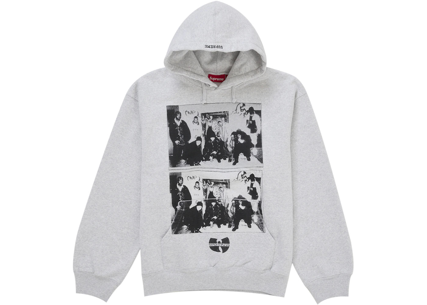 Supreme Wu-Tang Clan Hooded Sweatshirt Heather Grey -1
