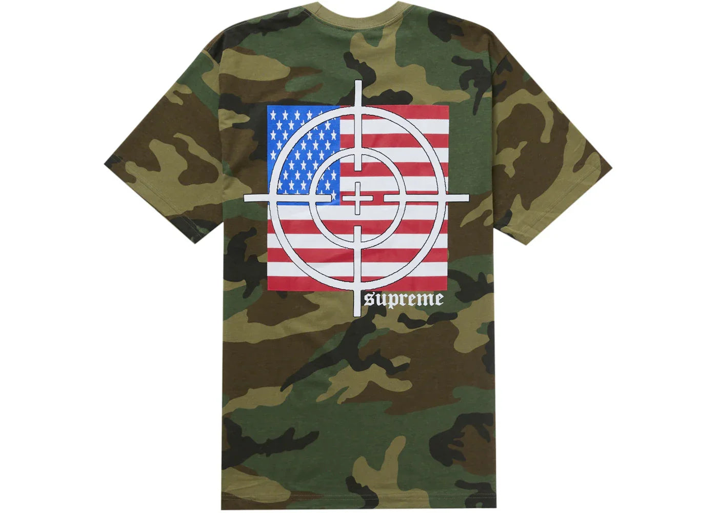 Supreme Target Tee Woodland Camo -1