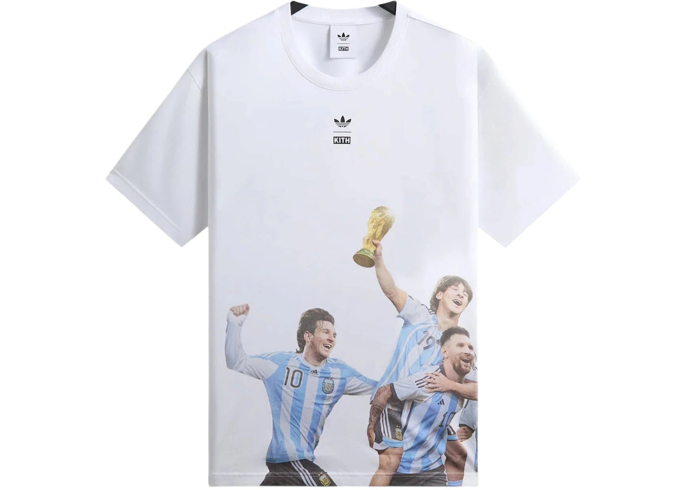 Kith x adidas Messi Football World Cup Graphic Tee White -1