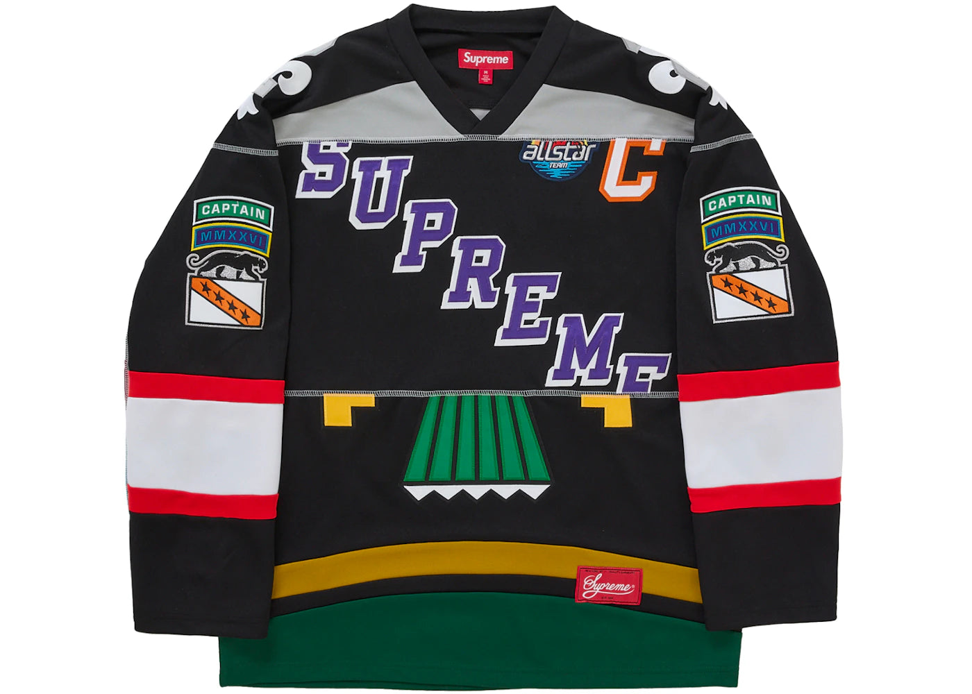 Supreme Paneled Hockey Jersey Black -1