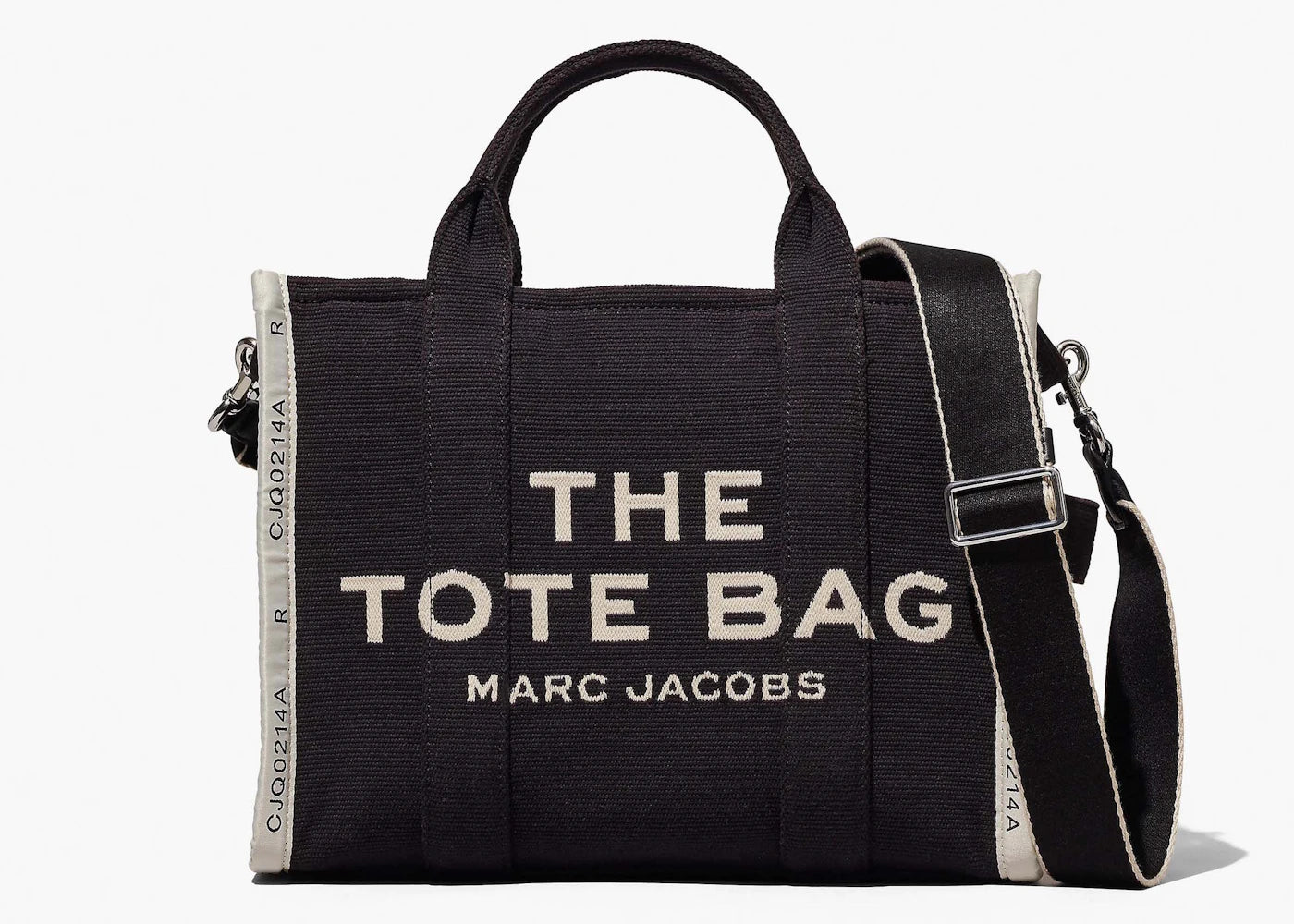 Marc Jacobs The Medium Jacquard Tote Bag Black -1