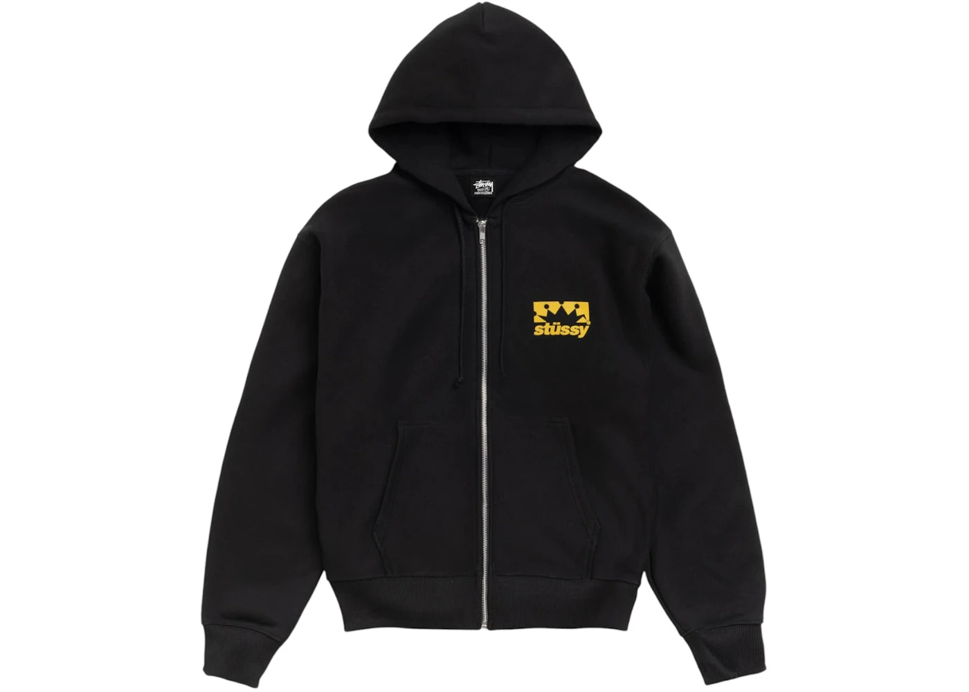 Stussy Box Crown Zip Hoodie Black -1