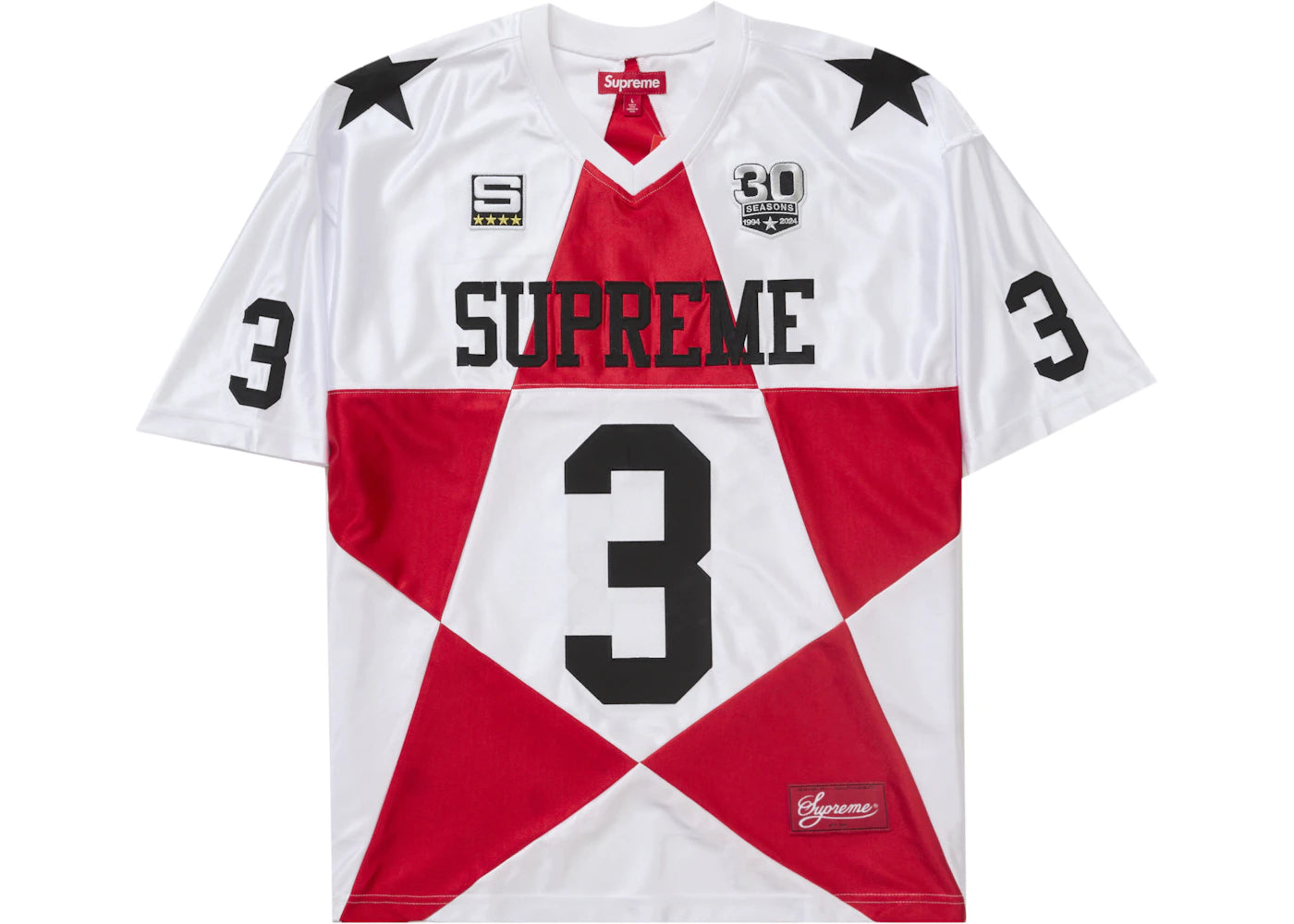 Supreme Star Football Jersey White -1
