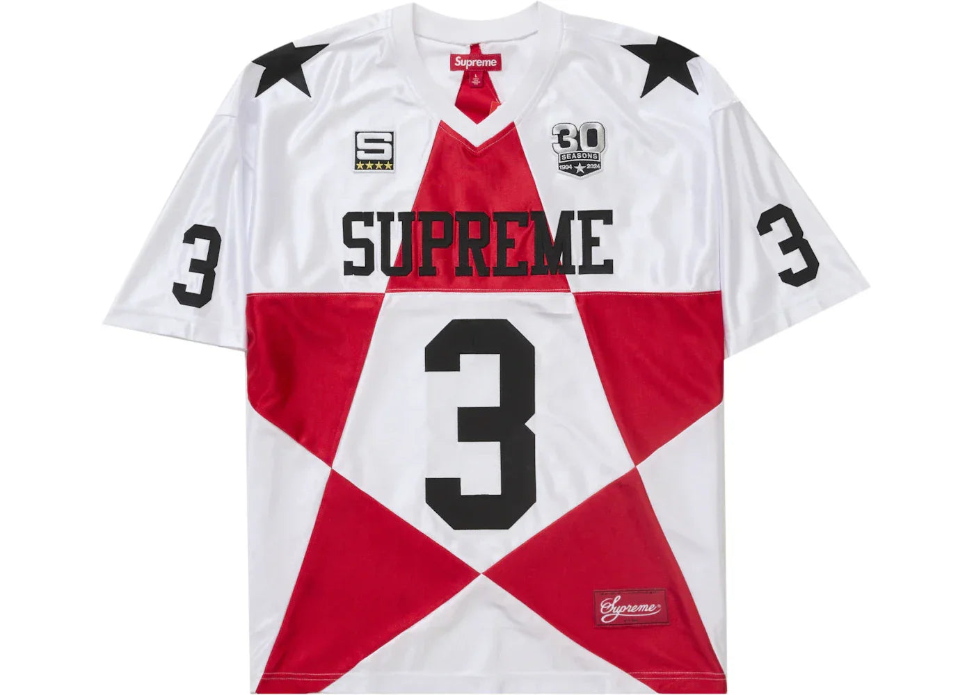Supreme Star Football Jersey White -1