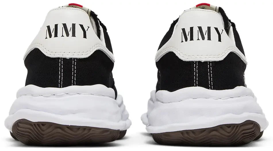 Maison Mihara Yasuhiro Blakey OG Sole Canvas Low Black heel counter