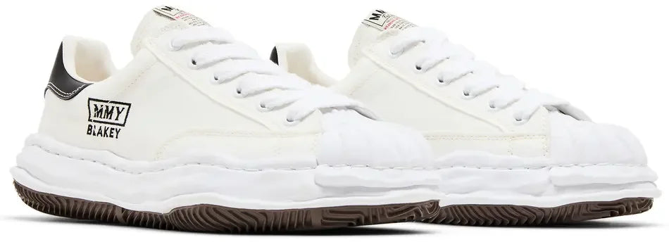 Maison Mihara Yasuhiro Blakey OG Sole Canvas Low White pair