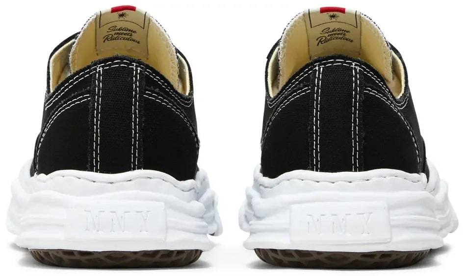 Maison Mihara Yasuhiro Hank OG Sole Canvas Low Black heel counter