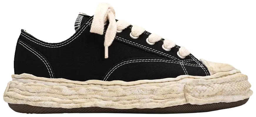 Maison Mihara Yasuhiro Peterson 23 OG Dyed Sole Canvas Low Black