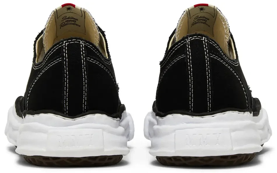 Maison Mihara Yasuhiro Peterson OG Sole Canvas Low Black heel counter