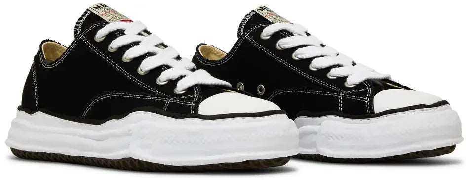 Maison Mihara Yasuhiro Peterson OG Sole Canvas Low Black heel counter