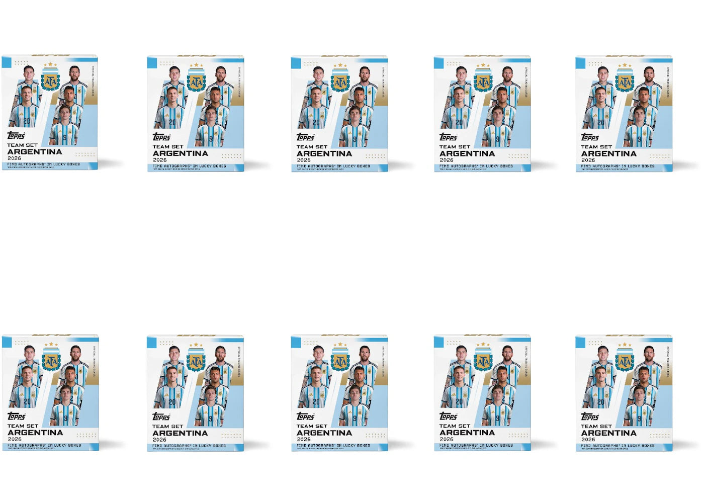 2026 Topps Team Set Argentina 2026 Box 10x Lot -1