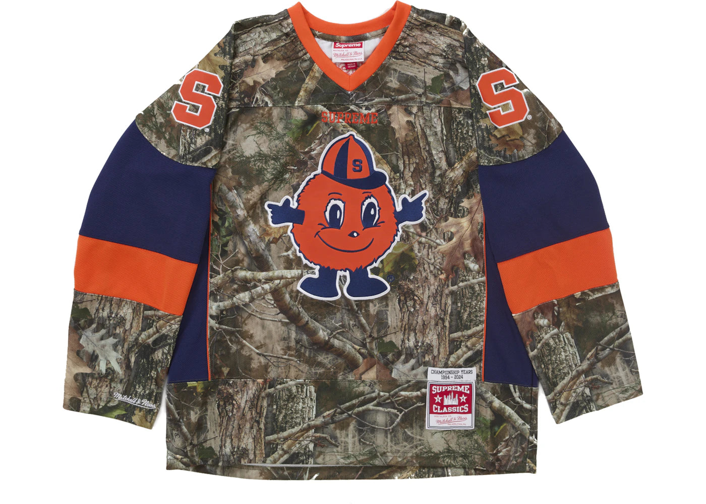 Supreme Mitchell & Ness NCAA Hockey Jersey Woodland Camo -1