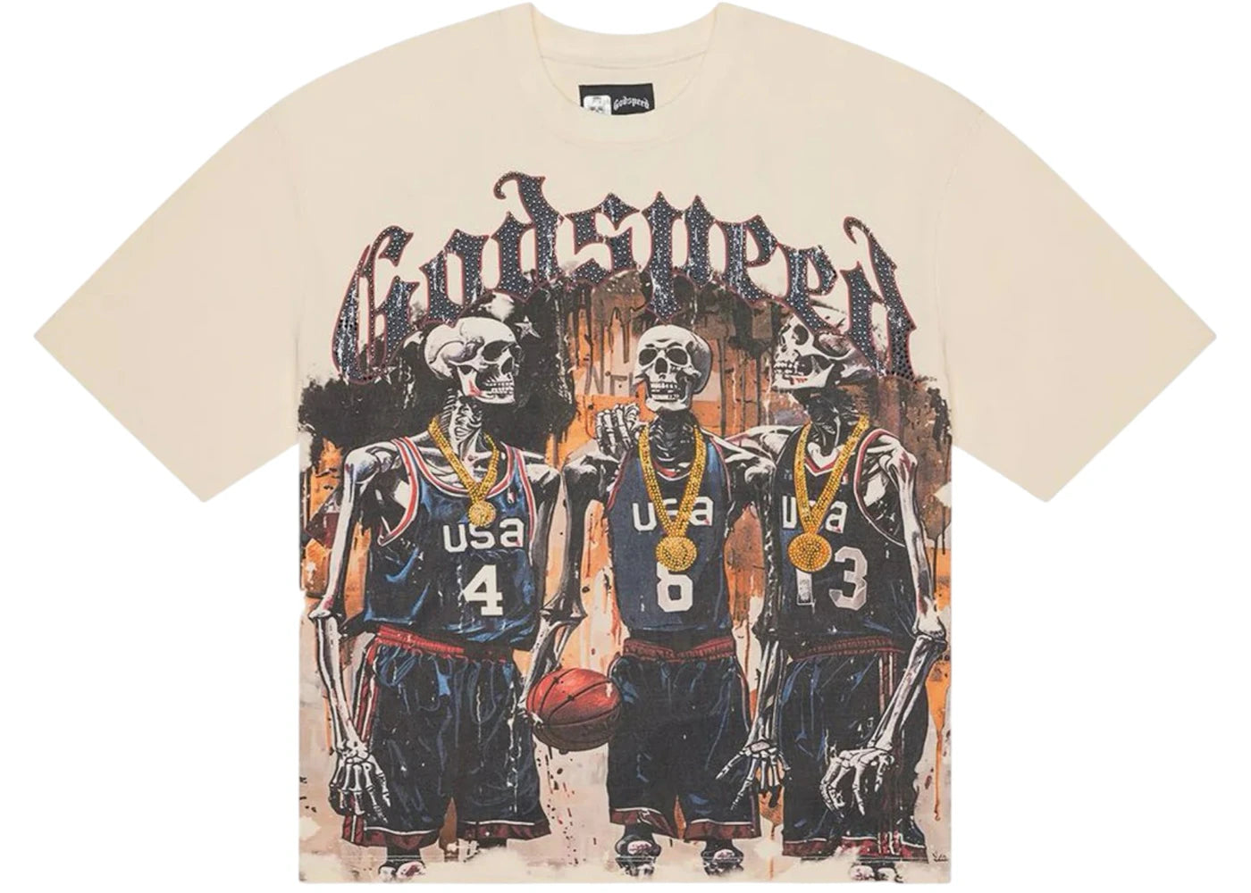 Godspeed Dream Team T-Shirt Bone -1