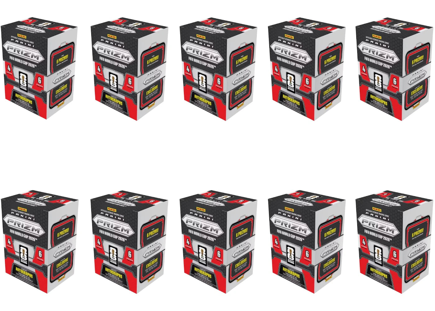2026 Panini Prizm World Cup Soccer Blaster Box Target Exclusive (Red Parallels) 10x Lot -1