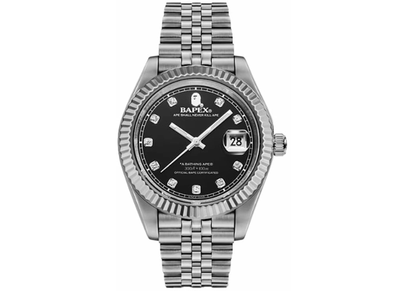 BAPE Type 6 BAPEX Watch Silver -1