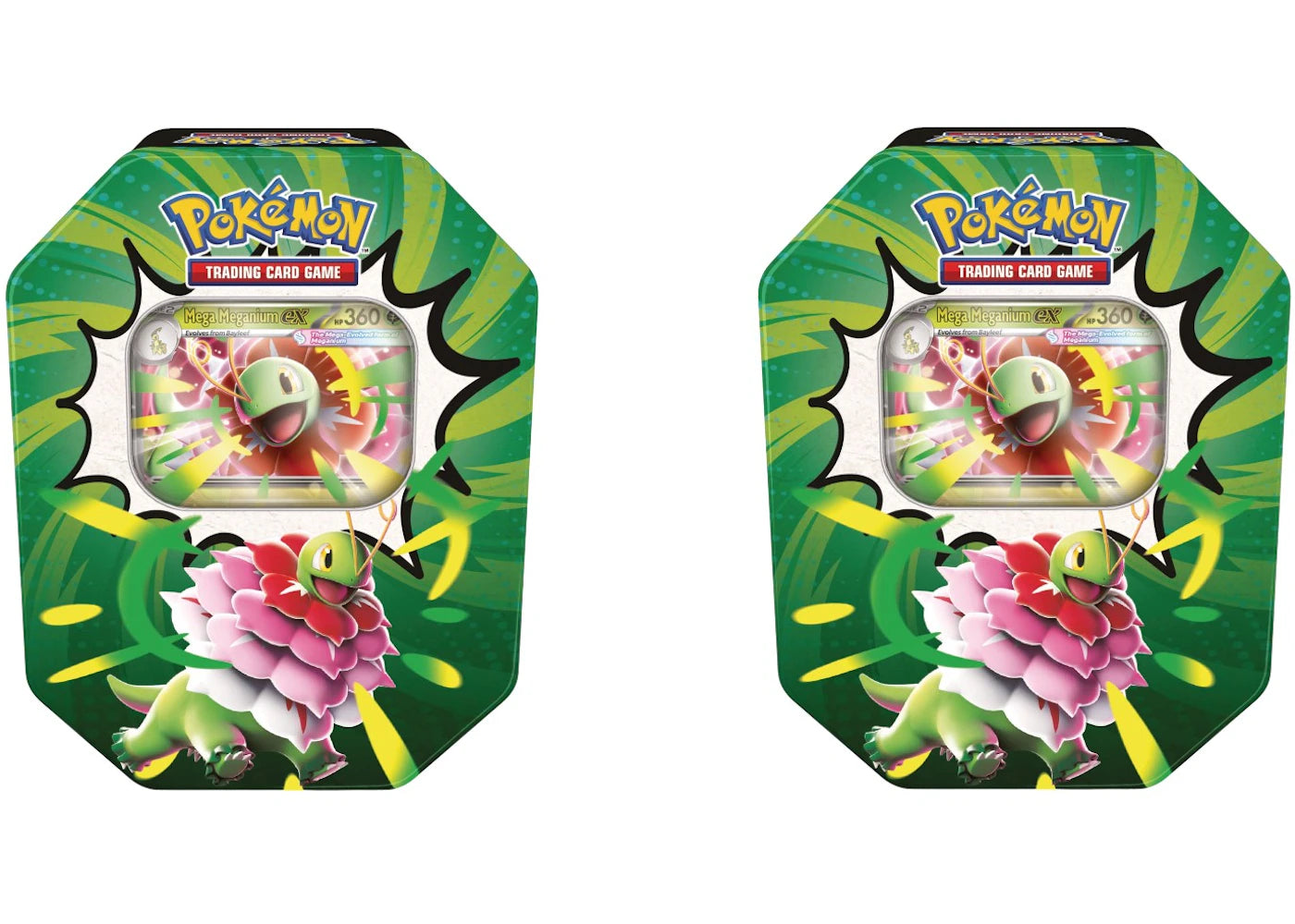 2026 Pokémon Mega Evolution Ascended Heroes Mega Meganium ex Tin 2x Lot -1