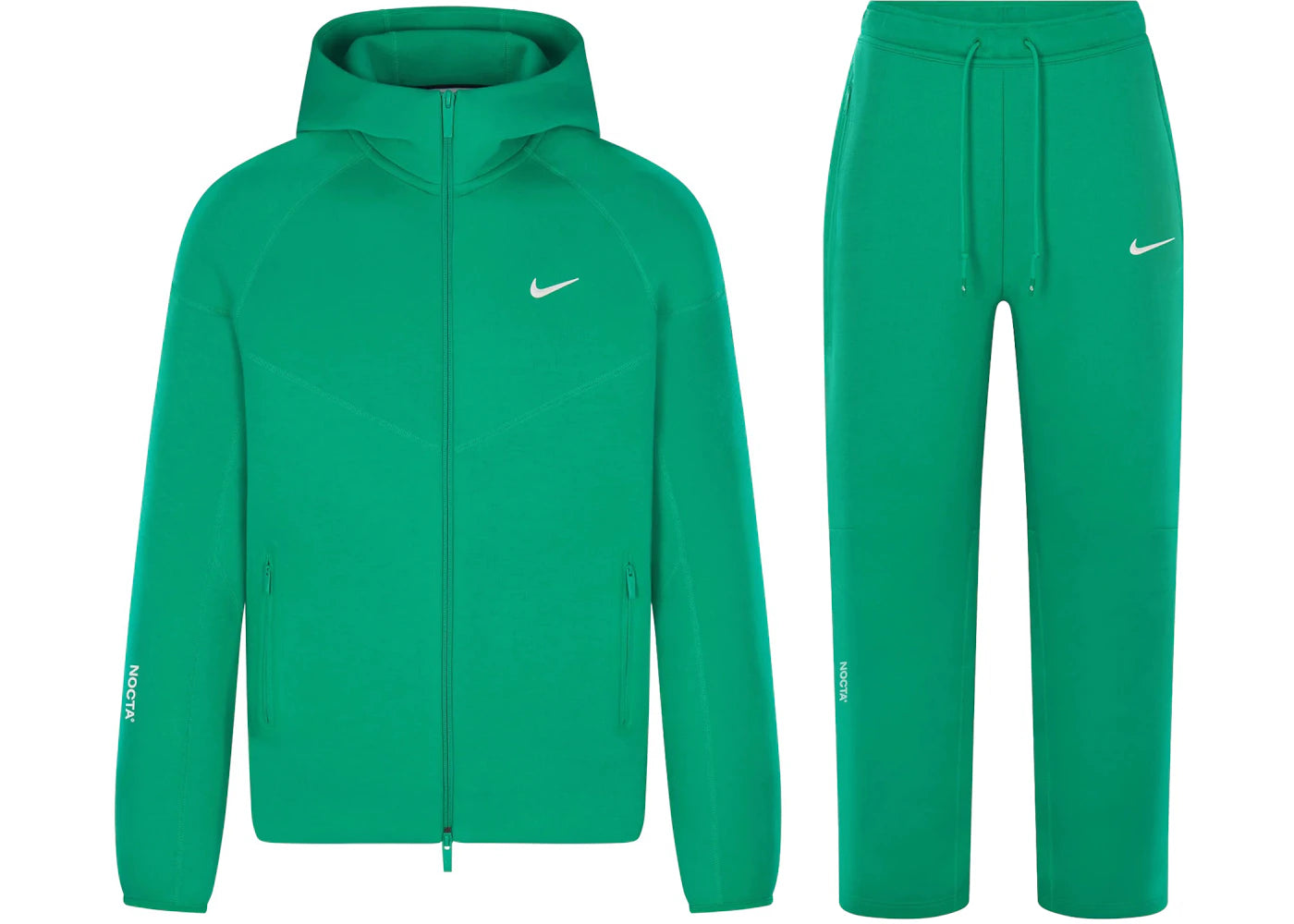 Nike x NOCTA Tech Fleece Hoodie & Joggers Set Stadium Green/Sail -1