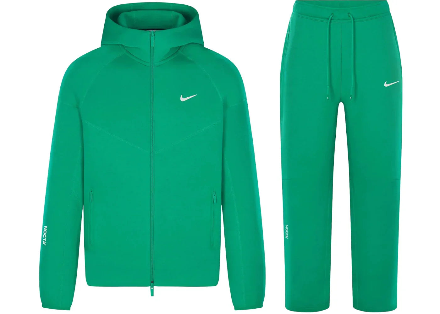 Nike x NOCTA Tech Fleece Hoodie & Joggers Set Stadium Green/Sail -1