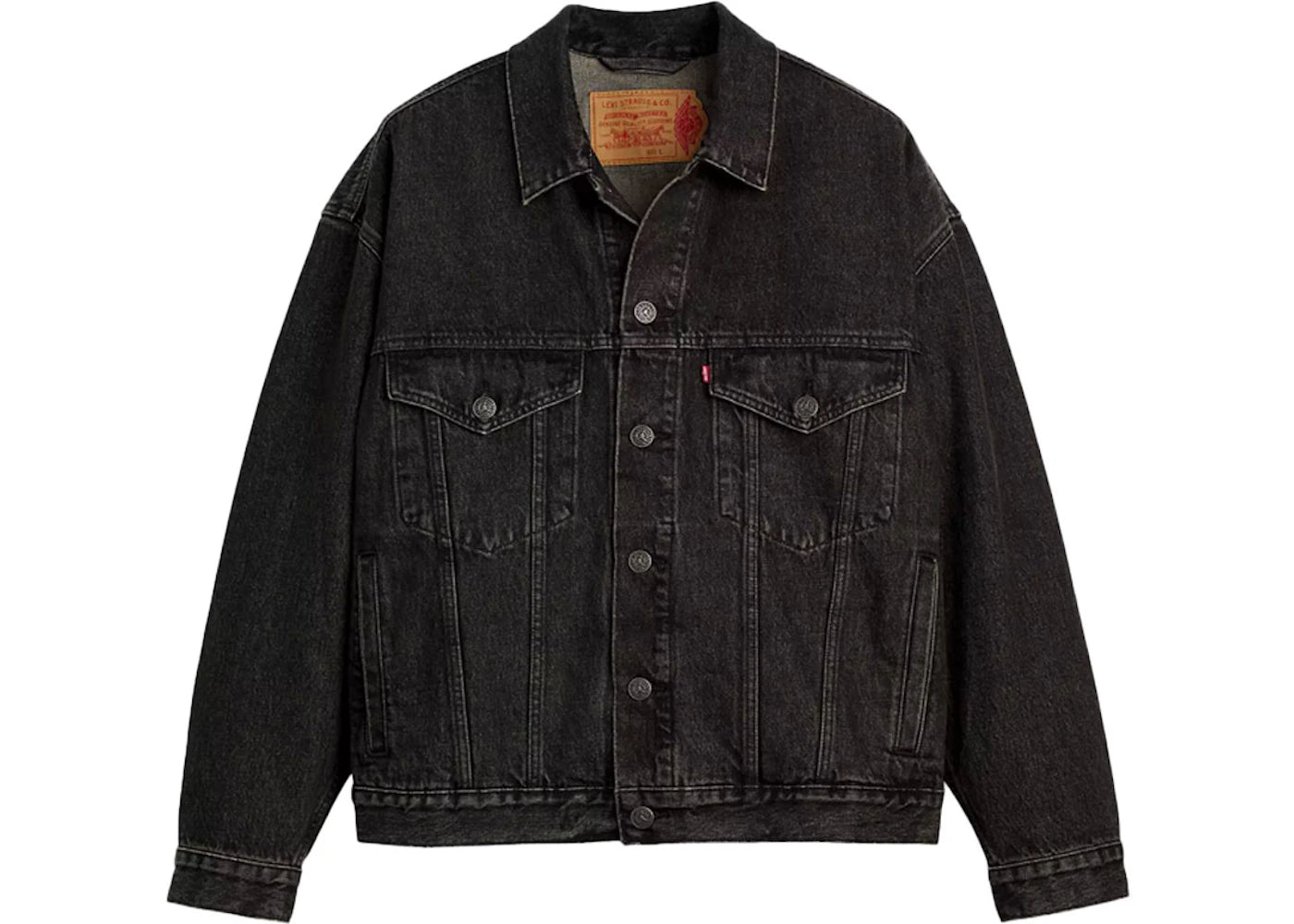 Nike Jordan x Levi's Type III Trucker Jacket Black Wash/Black -1