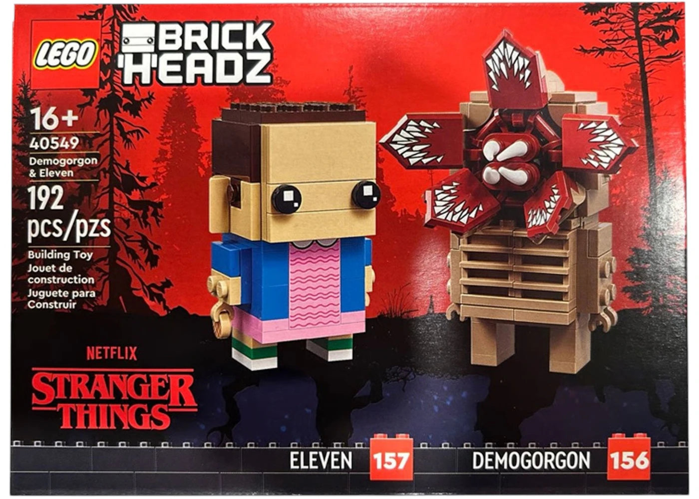 LEGO Brick Headz Stranger Things Demogorgon & Eleven Set 40549 -1