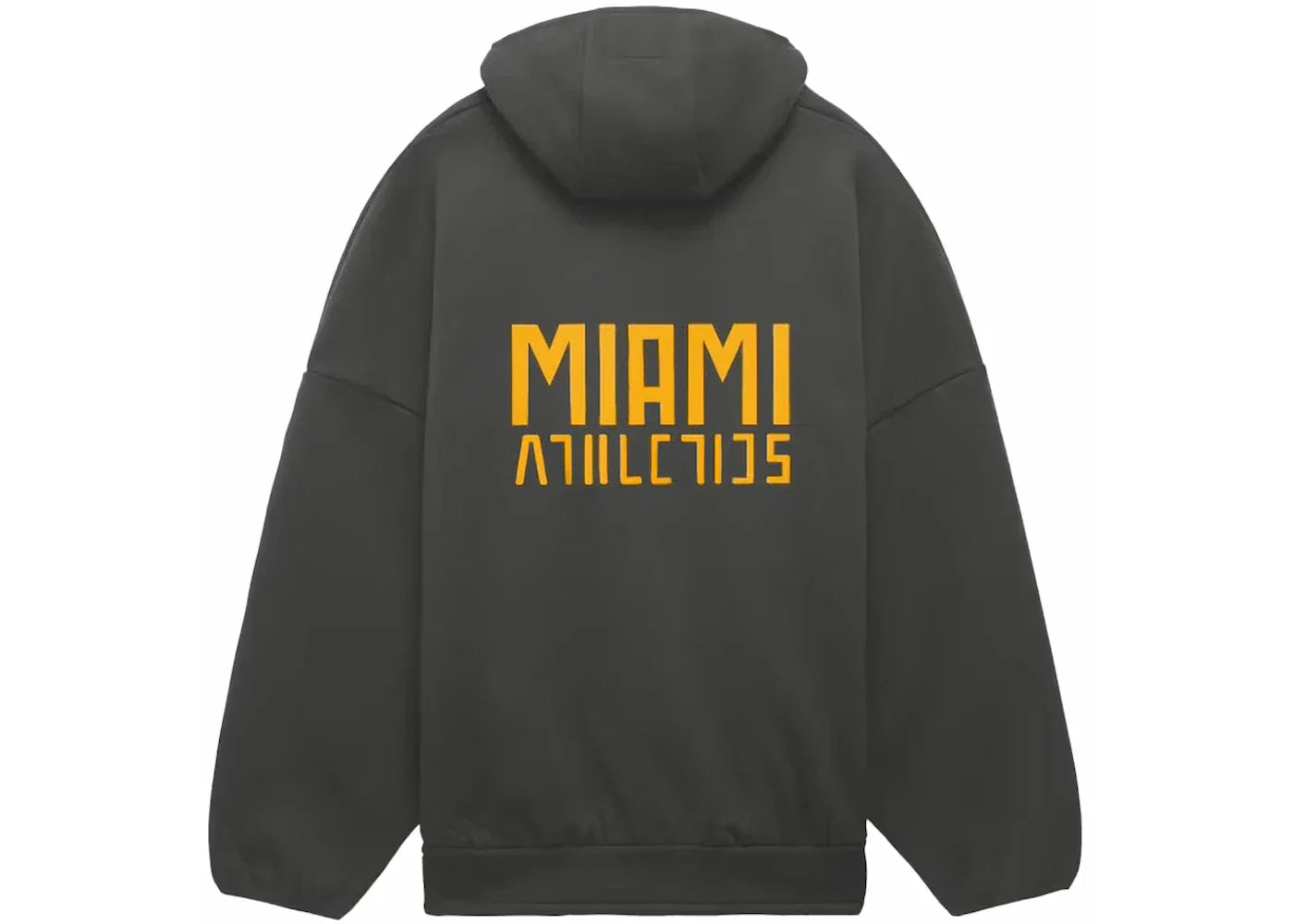 Fear of God Athletics x University of Miami Hurricanes Hoodie Grey -1