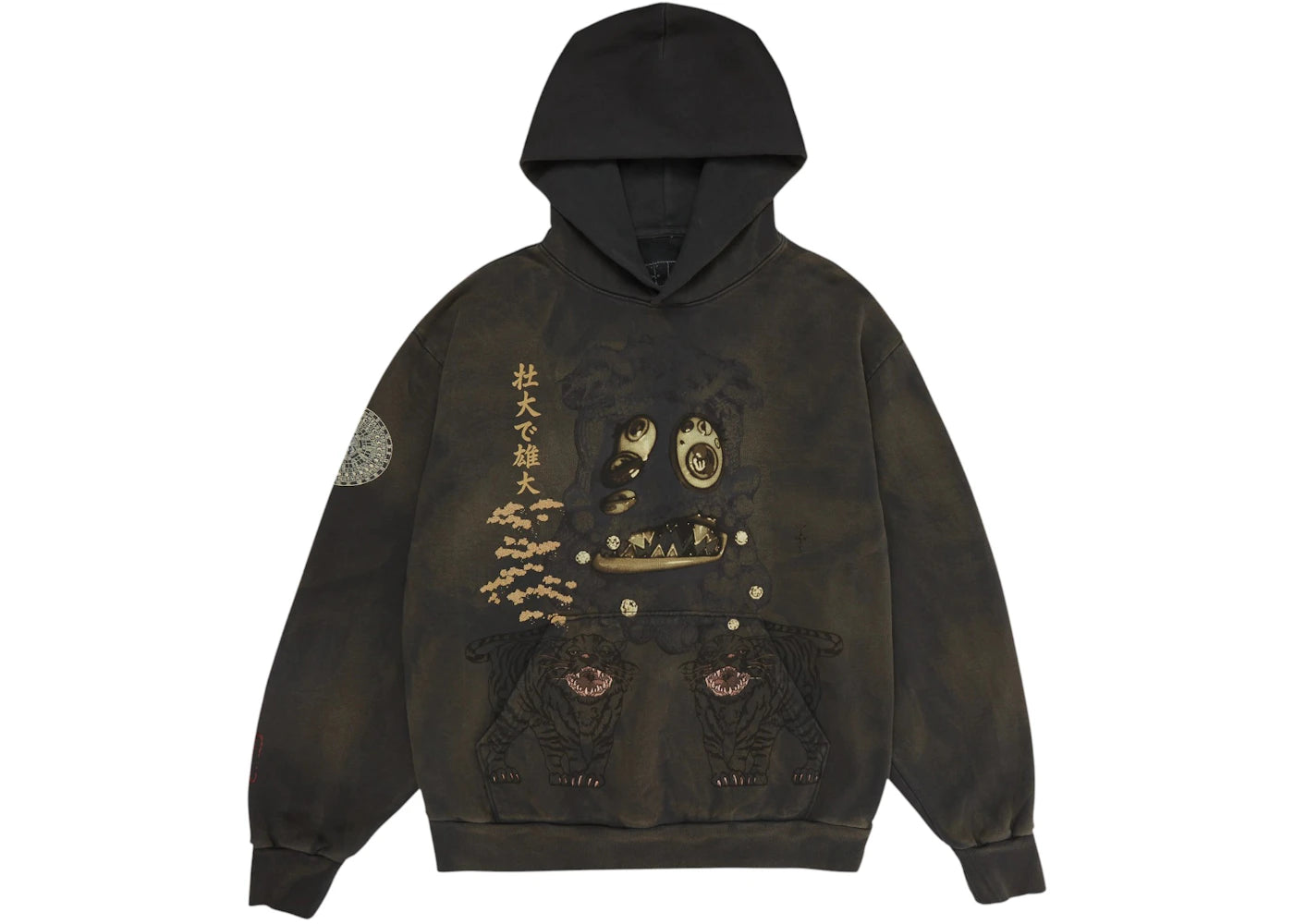 Travis Scott Cactus Jack x Takashi Murakami Hollow Hoodie Brown -1