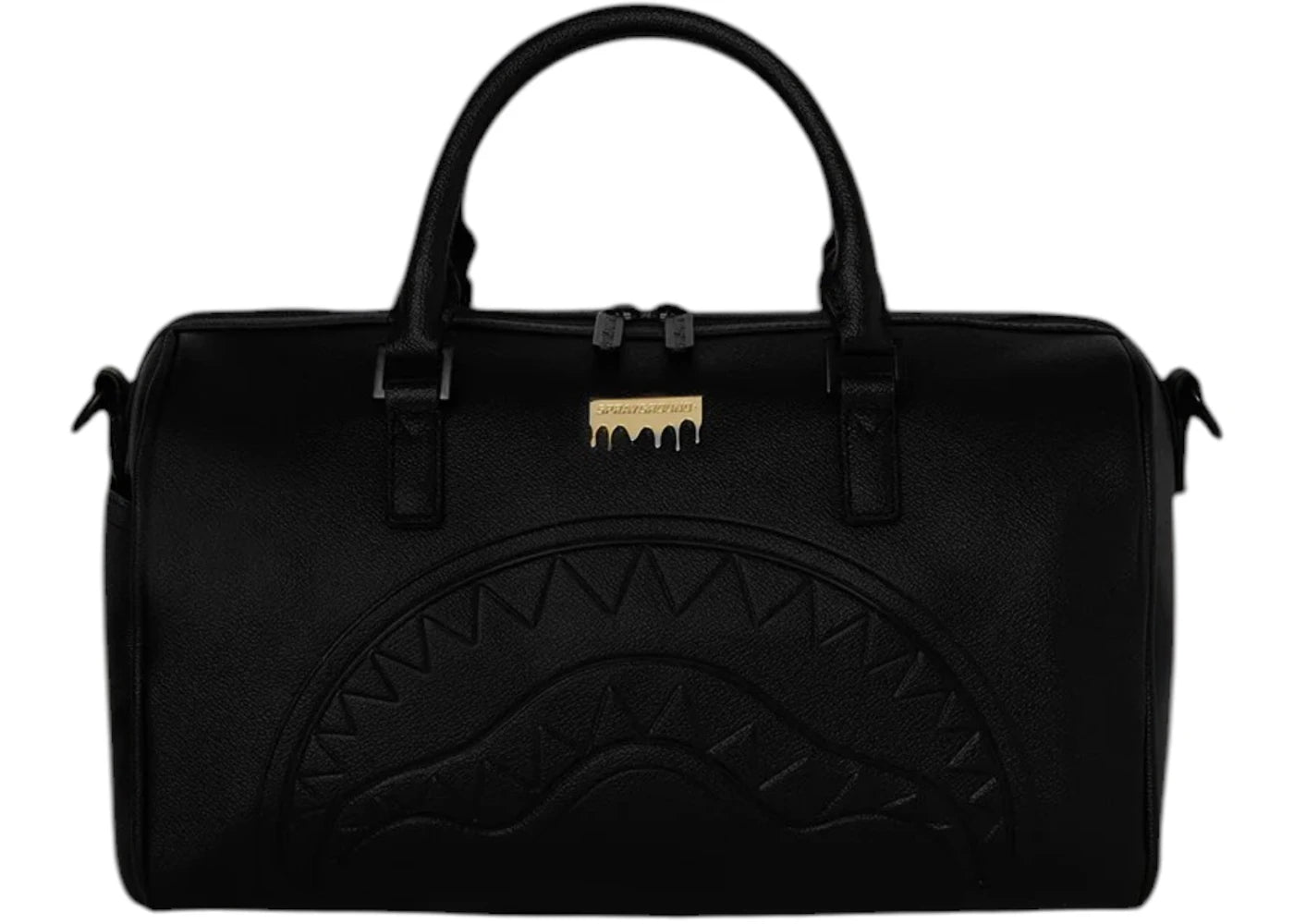 Sprayground Gold Brick Drop Mini Duffle Bag Black/Gold -1