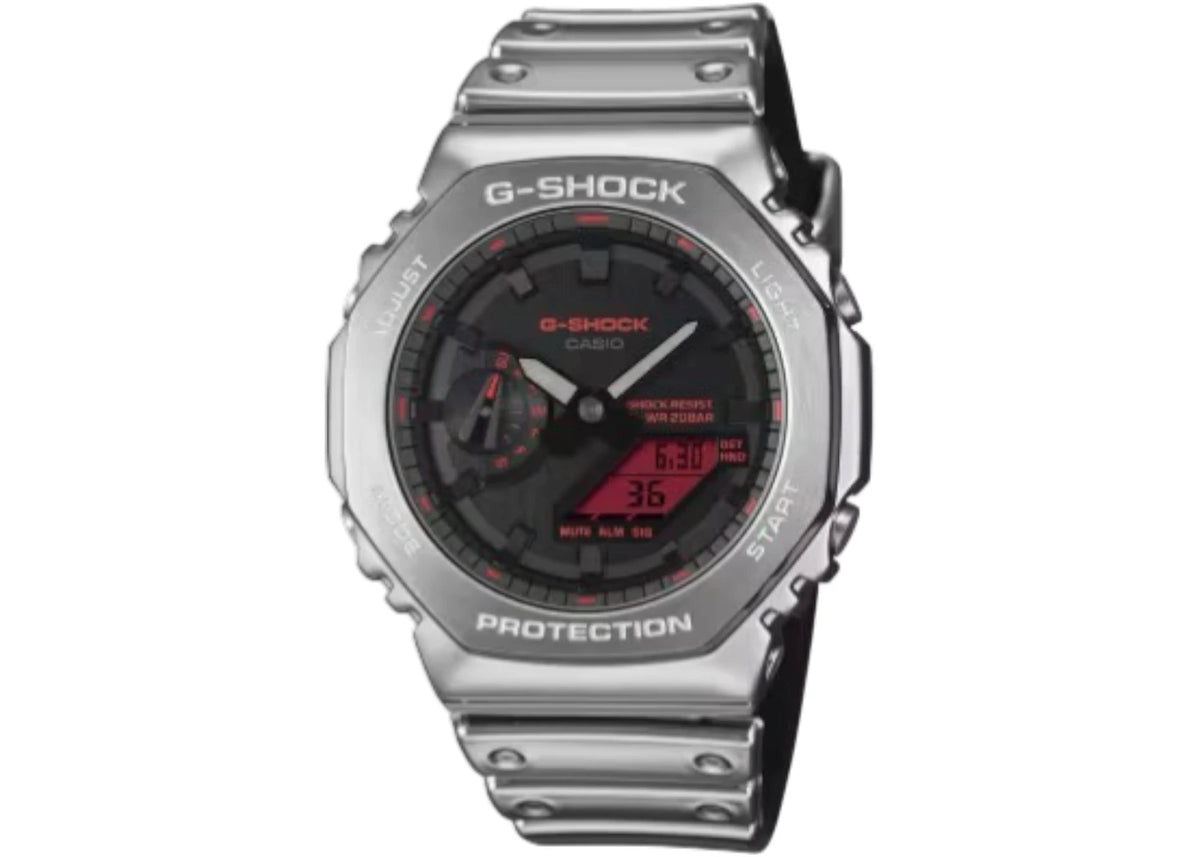 Casio G-Shock Analog-Digital 2100 Series Fine Metallic Series GM-2100YRA-8A (Black) -1