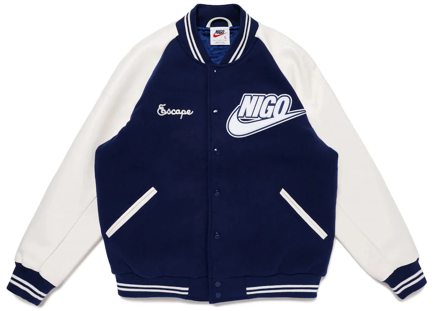 Nike x Nigo NRG Varsity Jacket Navy -1
