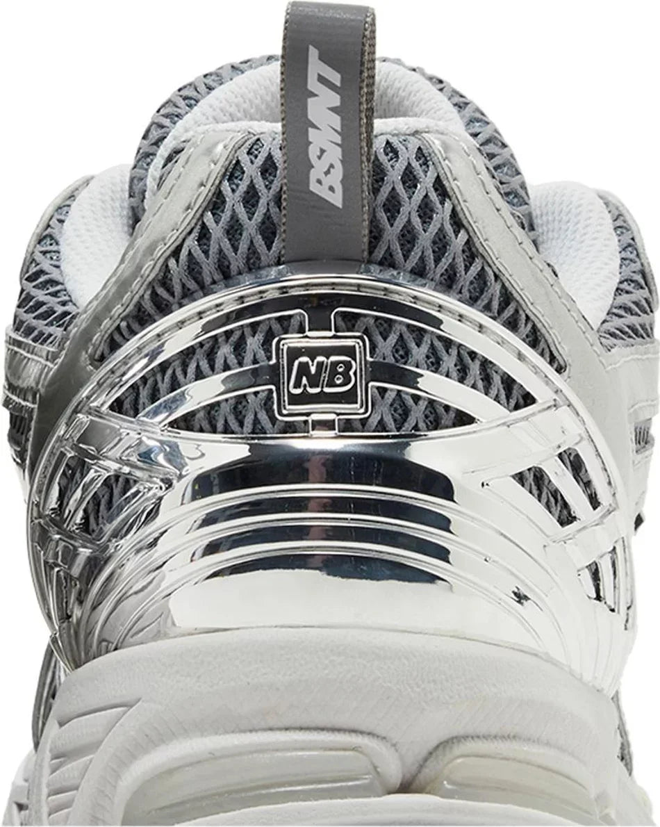New Balance 1906R The Basement Day Chrome Close-up heel counter