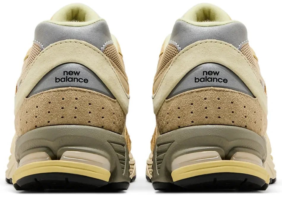 New Balance 2002R AURALEE Yellow Beige heel counter