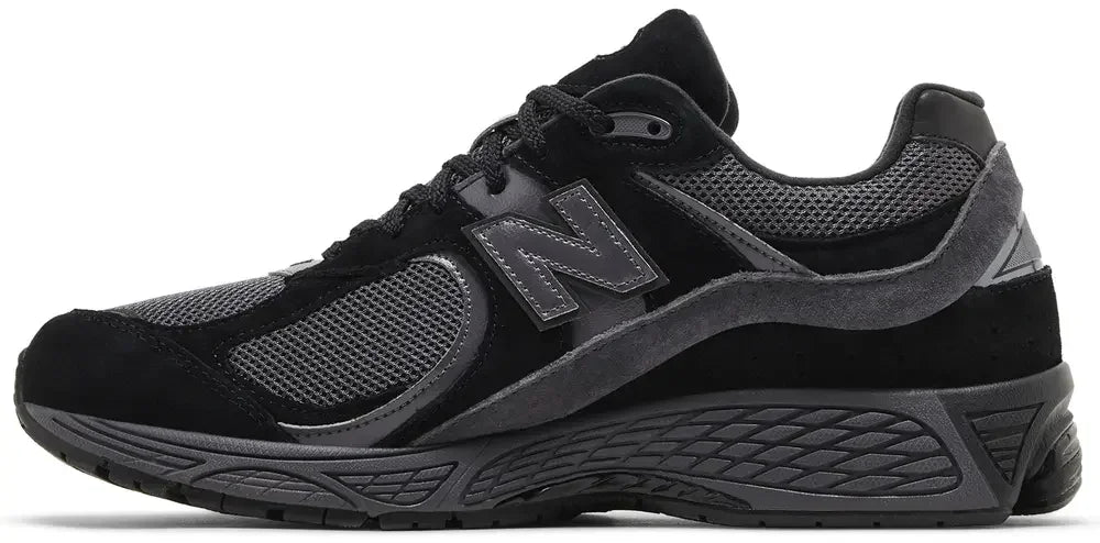 New Balance 2002R Black Dark Grey