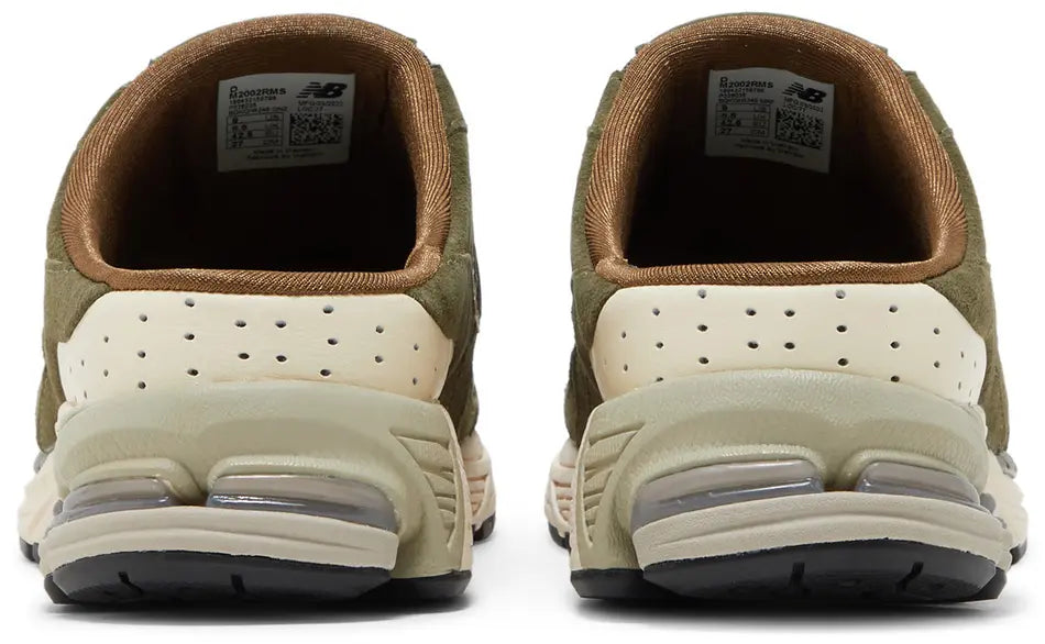 New Balance 2002R Mule SNS Desert Palm heel counter