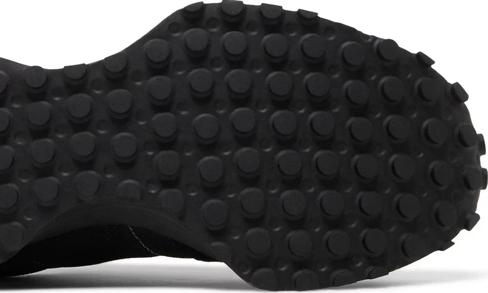 New Balance 327 Black White Tongue Logo close-up sole