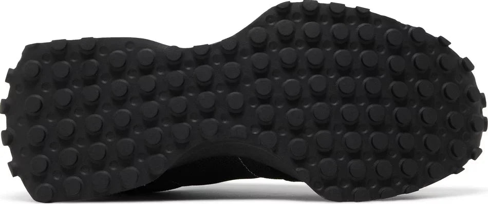 New Balance 327 Black White Tongue Logo sole