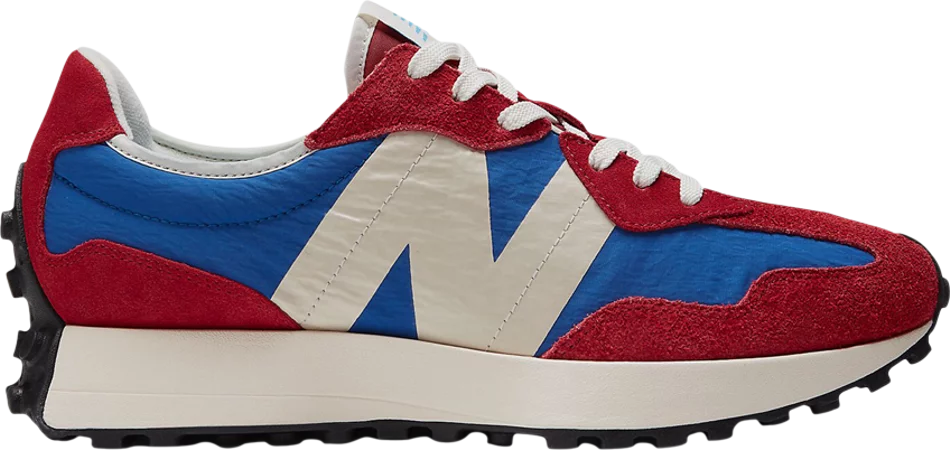 New balance 327 azul e shops vermelho