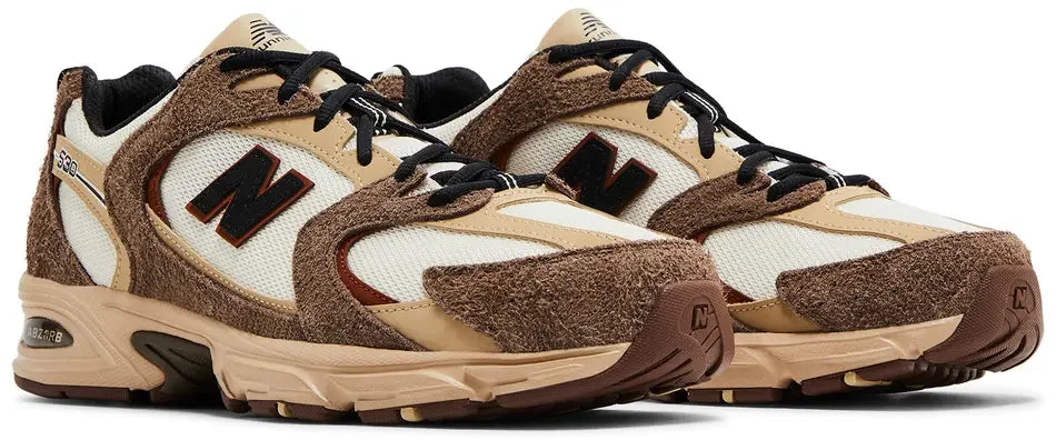 New Balance 530 Brown Tan pair