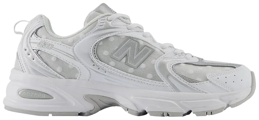 New Balance 530 Silver Metallic Polka Dots
